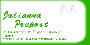 julianna prepost business card